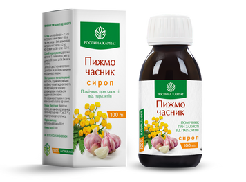 Сироп Пижмо - часник 100 мл 000000045 фото